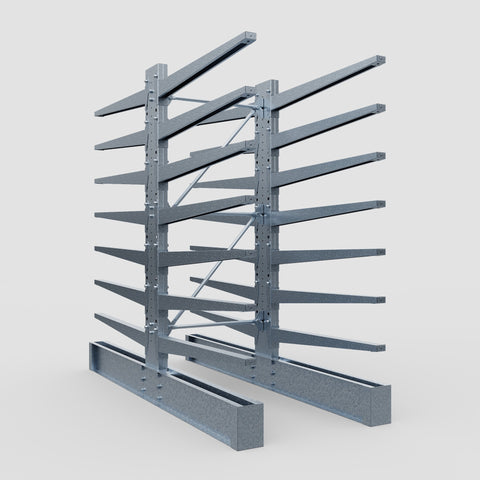 Cantilever Rack - Double Sided - Heavy Duty - Hot Dip Galvanized - Full Bay - Height 3048mm