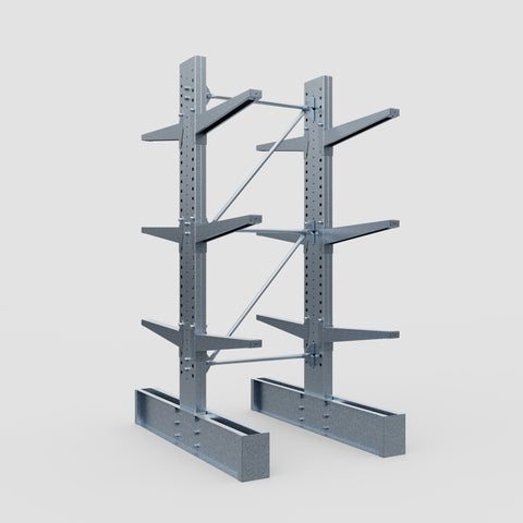 Cantilever Rack - Double Sided - Heavy Duty - Hot Dip Galvanized - Full Bay - Height 3048mm