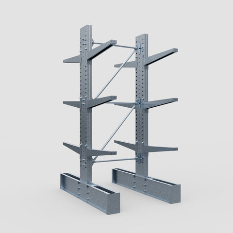 Cantilever Rack - Double Sided - Super Heavy Duty - Hot Dip Galvanized - Full Bay - Height 4267mm