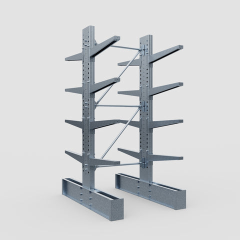 Cantilever Rack - Double Sided - Heavy Duty - Hot Dip Galvanized - Full Bay - Height 3048mm