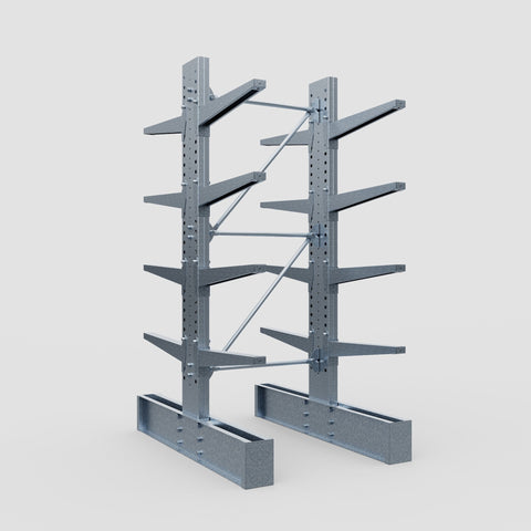 Cantilever Rack - Double Sided - Ultra Heavy Duty - Hot Dip Galvanized - Full Bay - Height 4267mm