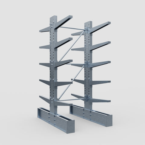 Cantilever Rack - Double Sided - Heavy Duty - Hot Dip Galvanized - Full Bay - Height 3048mm