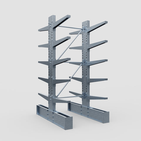 Cantilever Rack - Double Sided - Super Heavy Duty - Hot Dip Galvanized - Full Bay - Height 4267mm