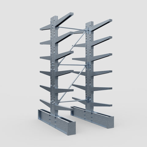 Cantilever Rack - Double Sided - Super Heavy Duty - Hot Dip Galvanized - Full Bay - Height 4267mm