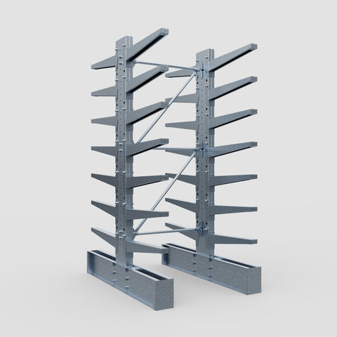 Cantilever Rack - Double Sided - Heavy Duty - Hot Dip Galvanized - Full Bay - Height 3048mm