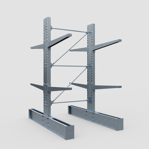 Cantilever Rack - Double Sided - Heavy Duty - Hot Dip Galvanized - Full Bay - Height 3048mm