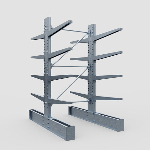 Cantilever Rack - Double Sided - Heavy Duty - Hot Dip Galvanized - Full Bay - Height 3048mm