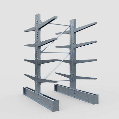 Cantilever Rack - Double Sided - Ultra Heavy Duty - Hot Dip Galvanized - Full Bay - Height 4267mm