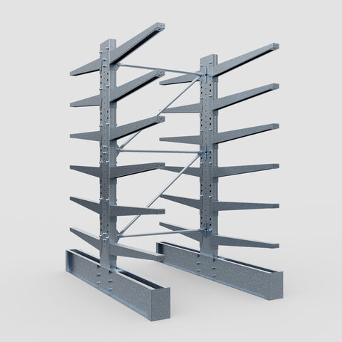 Cantilever Rack - Double Sided - Super Heavy Duty - Hot Dip Galvanized - Full Bay - Height 4267mm