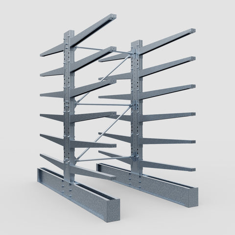 Cantilever Rack - Double Sided - Ultra Heavy Duty - Hot Dip Galvanized - Full Bay - Height 4267mm