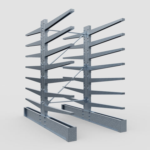 Cantilever Rack - Double Sided - Super Heavy Duty - Hot Dip Galvanized - Full Bay - Height 4267mm
