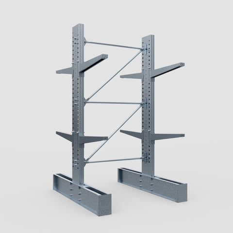 Cantilever Rack - Double Sided - Super Heavy Duty - Hot Dip Galvanized - Full Bay - Height 4267mm