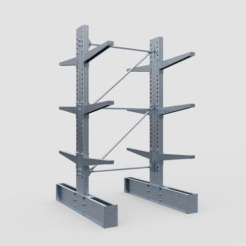 Cantilever Rack - Double Sided - Heavy Duty - Hot Dip Galvanized - Full Bay - Height 3048mm