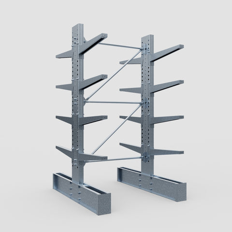 Cantilever Rack - Double Sided - Heavy Duty - Hot Dip Galvanized - Full Bay - Height 3048mm