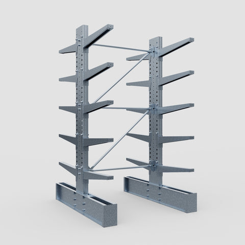Cantilever Rack - Double Sided - Ultra Heavy Duty - Hot Dip Galvanized - Full Bay - Height 4267mm