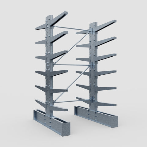 Cantilever Rack - Double Sided - Super Heavy Duty - Hot Dip Galvanized - Full Bay - Height 4267mm