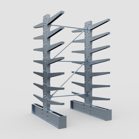 Cantilever Rack - Double Sided - Heavy Duty - Hot Dip Galvanized - Full Bay - Height 3048mm