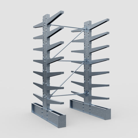 Cantilever Rack - Double Sided - Ultra Heavy Duty - Hot Dip Galvanized - Full Bay - Height 4267mm