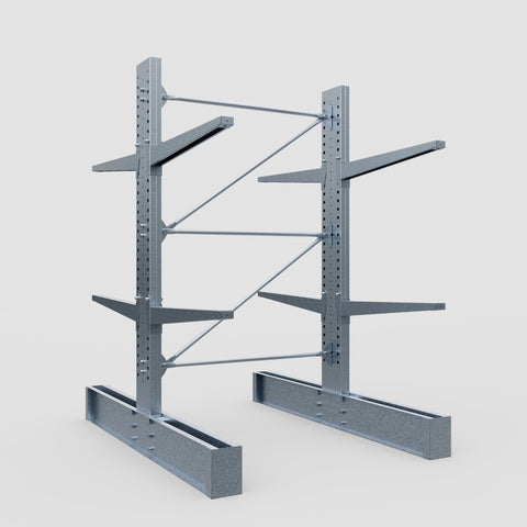 Cantilever Rack - Double Sided - Heavy Duty - Hot Dip Galvanized - Full Bay - Height 3048mm