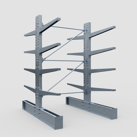 Cantilever Rack - Double Sided - Heavy Duty - Hot Dip Galvanized - Full Bay - Height 3048mm