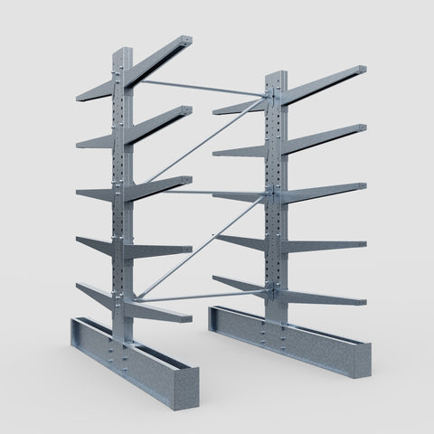 Cantilever Rack - Double Sided - Heavy Duty - Hot Dip Galvanized - Full Bay - Height 3048mm