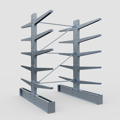 Cantilever Rack - Double Sided - Super Heavy Duty - Hot Dip Galvanized - Full Bay - Height 4267mm
