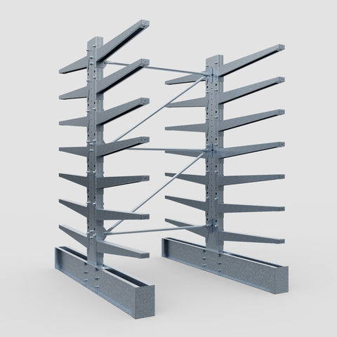 Cantilever Rack - Double Sided - Ultra Heavy Duty - Hot Dip Galvanized - Full Bay - Height 4267mm