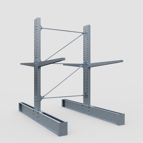 Cantilever Rack - Double Sided - Heavy Duty - Hot Dip Galvanized - Full Bay - Height 3048mm