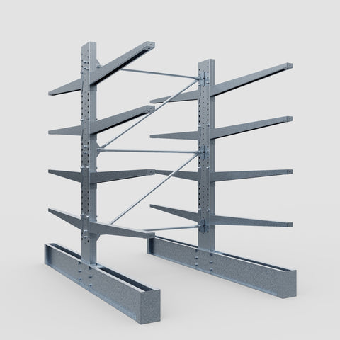 Cantilever Rack - Double Sided - Ultra Heavy Duty - Hot Dip Galvanized - Full Bay - Height 4267mm