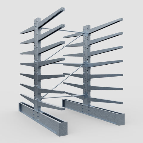 Cantilever Rack - Double Sided - Ultra Heavy Duty - Hot Dip Galvanized - Full Bay - Height 4267mm