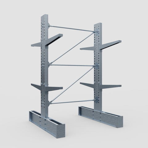 Cantilever Rack - Double Sided - Heavy Duty - Hot Dip Galvanized - Full Bay - Height 3048mm