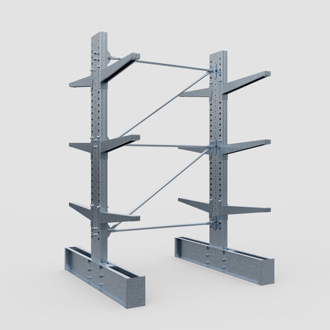 Cantilever Rack - Double Sided - Heavy Duty - Hot Dip Galvanized - Full Bay - Height 3048mm