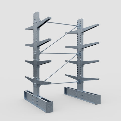 Cantilever Rack - Double Sided - Heavy Duty - Hot Dip Galvanized - Full Bay - Height 3048mm