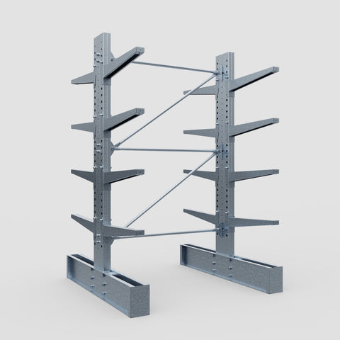 Cantilever Rack - Double Sided - Super Heavy Duty - Hot Dip Galvanized - Full Bay - Height 4267mm