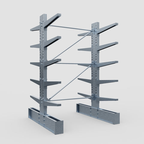 Cantilever Rack - Double Sided - Heavy Duty - Hot Dip Galvanized - Full Bay - Height 3048mm