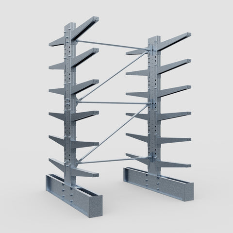 Cantilever Rack - Double Sided - Ultra Heavy Duty - Hot Dip Galvanized - Full Bay - Height 4267mm