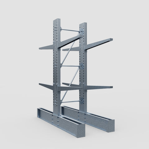 Cantilever Rack - Double Sided - Heavy Duty - Hot Dip Galvanized - Full Bay - Height 3048mm