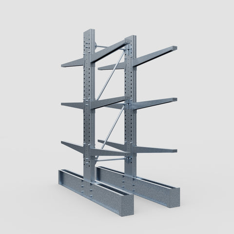 Cantilever Rack - Double Sided - Heavy Duty - Hot Dip Galvanized - Full Bay - Height 3048mm