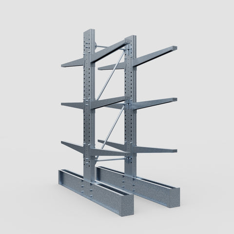 Cantilever Rack - Double Sided - Super Heavy Duty - Hot Dip Galvanized - Full Bay - Height 4267mm