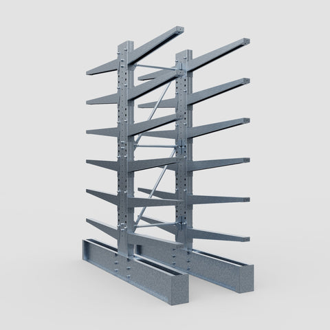 Cantilever Rack - Double Sided - Ultra Heavy Duty - Hot Dip Galvanized - Full Bay - Height 4267mm