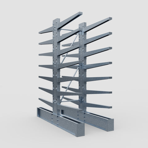 Cantilever Rack - Double Sided - Heavy Duty - Hot Dip Galvanized - Full Bay - Height 3048mm