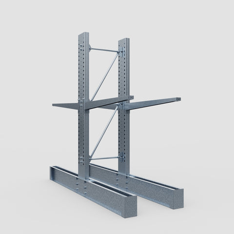 Cantilever Rack - Double Sided - Heavy Duty - Hot Dip Galvanized - Full Bay - Height 3048mm