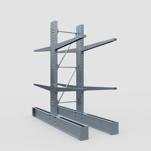 Cantilever Rack - Double Sided - Heavy Duty - Hot Dip Galvanized - Full Bay - Height 3048mm