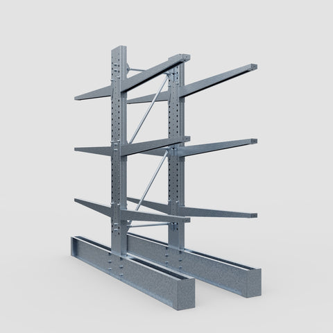 Cantilever Rack - Double Sided - Heavy Duty - Hot Dip Galvanized - Full Bay - Height 3048mm