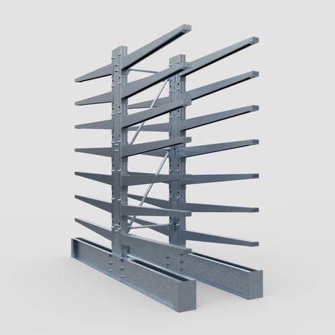Cantilever Rack - Double Sided - Super Heavy Duty - Hot Dip Galvanized - Full Bay - Height 4267mm