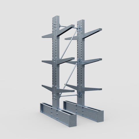 Cantilever Rack - Double Sided - Ultra Heavy Duty - Hot Dip Galvanized - Full Bay - Height 4267mm