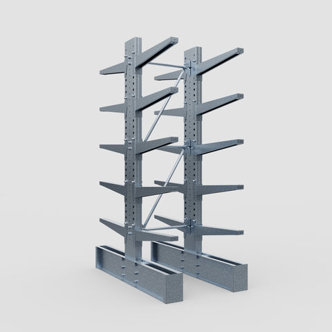 Cantilever Rack - Double Sided - Heavy Duty - Hot Dip Galvanized - Full Bay - Height 3048mm