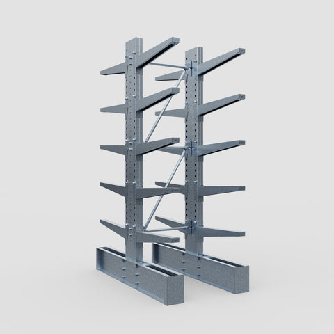 Cantilever Rack - Double Sided - Super Heavy Duty - Hot Dip Galvanized - Full Bay - Height 4267mm