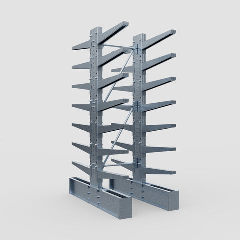 Cantilever Rack - Double Sided - Heavy Duty - Hot Dip Galvanized - Full Bay - Height 3048mm