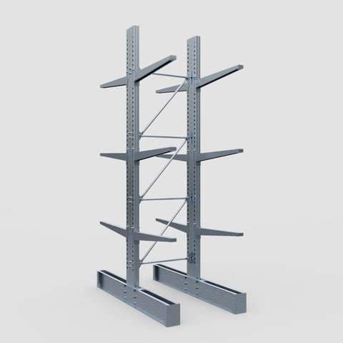 Cantilever Rack - Double Sided - Heavy Duty - Hot Dip Galvanized - Full Bay - Height 4572mm